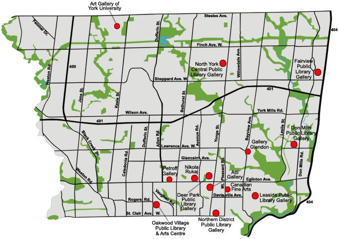 Toronto North Map